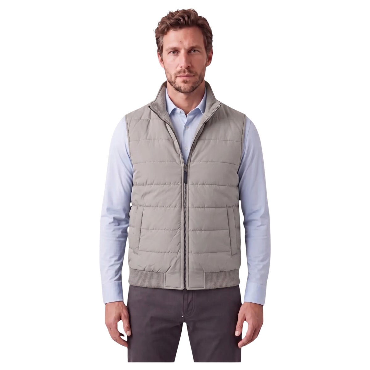Ketroy Men’s Reversible Wool-Cashmere & Goose Down Puffer Vest