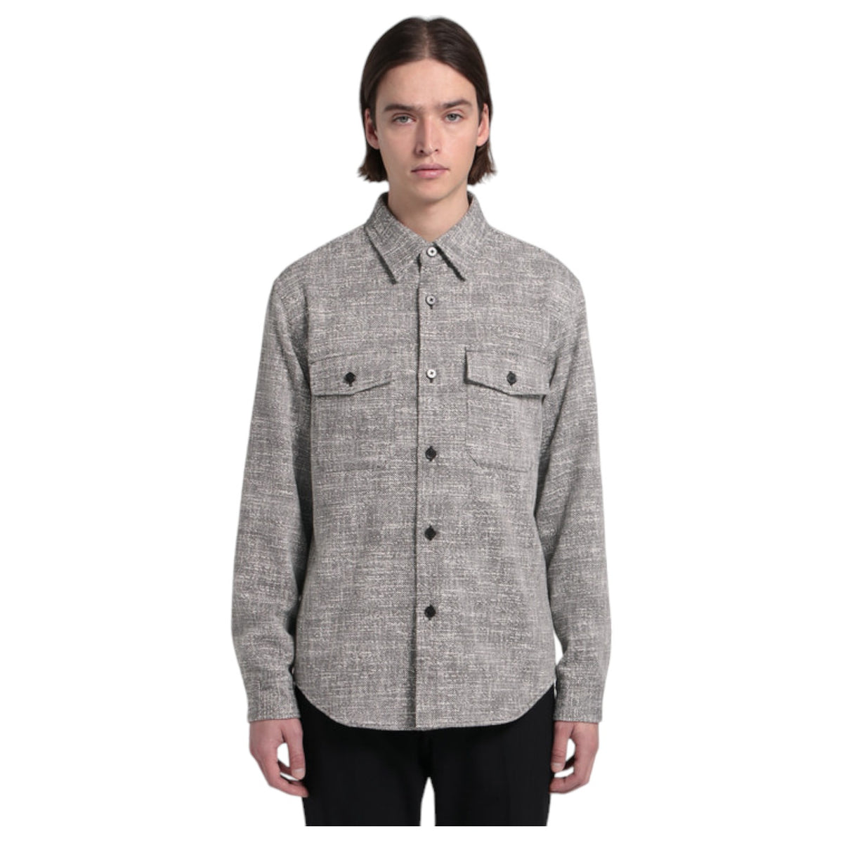 Theory Black Multi Tweed Canvas Garvin B SL O0174408