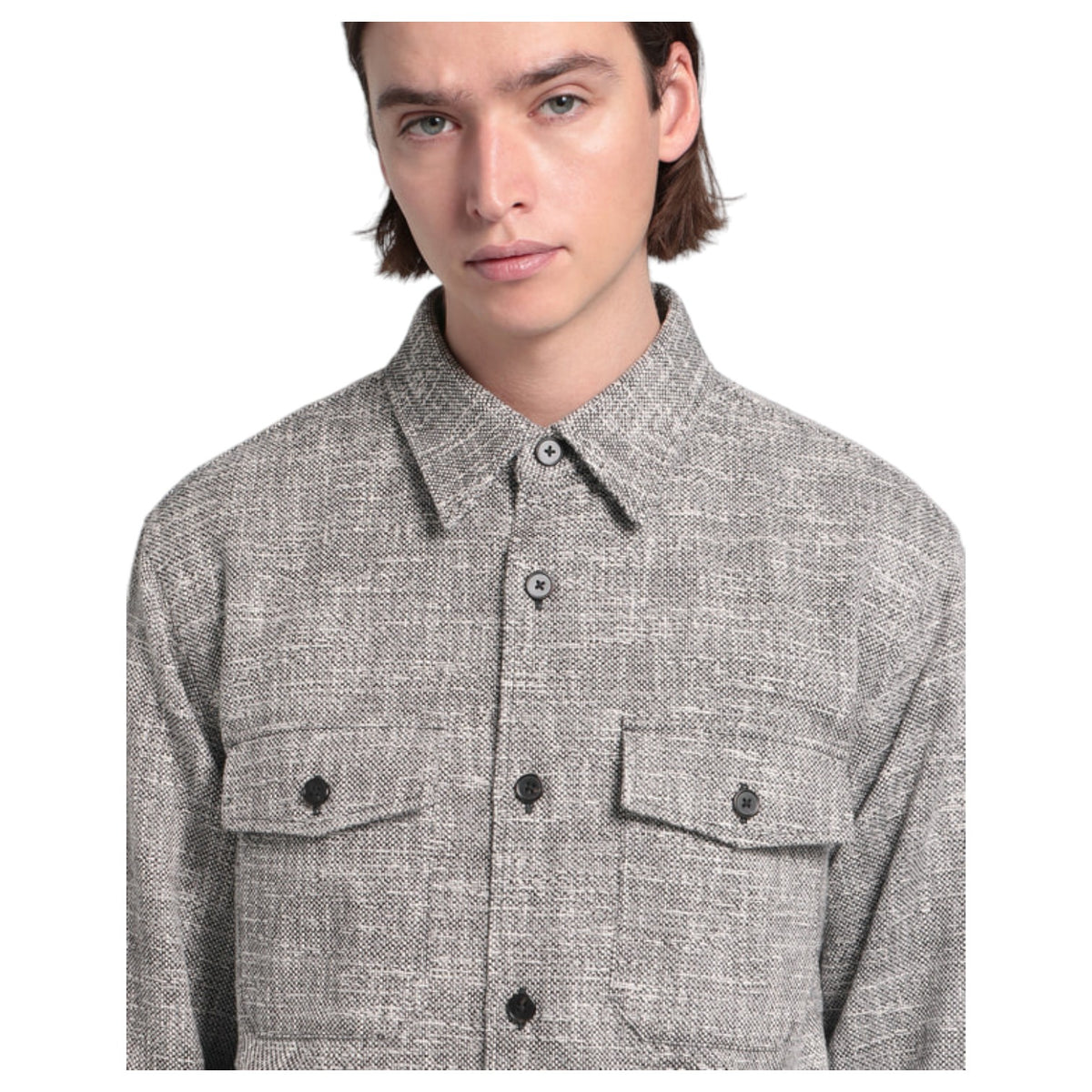 Theory Black Multi Tweed Canvas Garvin B SL O0174408