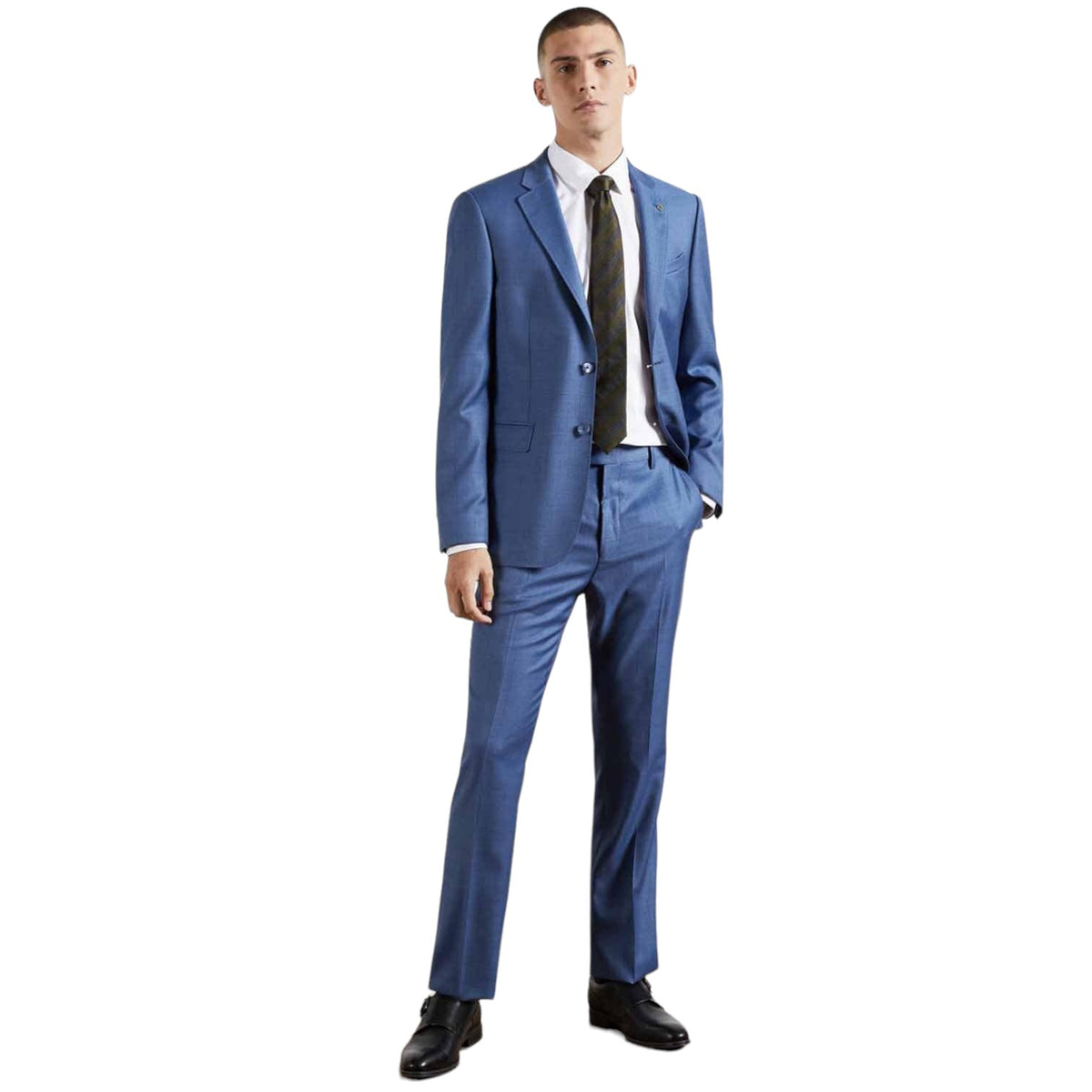 Ted Baker Slim Fit Stretch Sport Shirt 230891 WHITE
