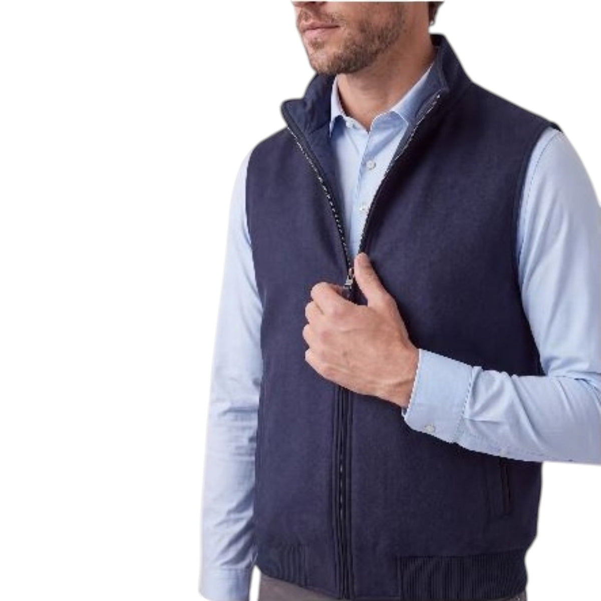 Ketroy Men’s Reversible Wool-Cashmere & Goose Down Puffer Vest