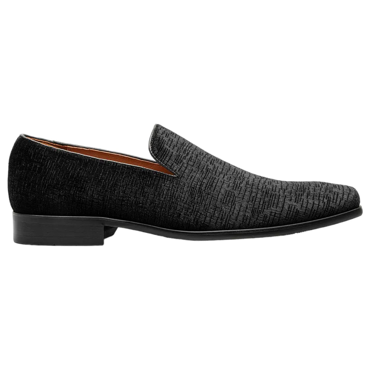 Florsheim VLT Slip On Tuxedo Shoes In Black Velvet 15208 001 Black