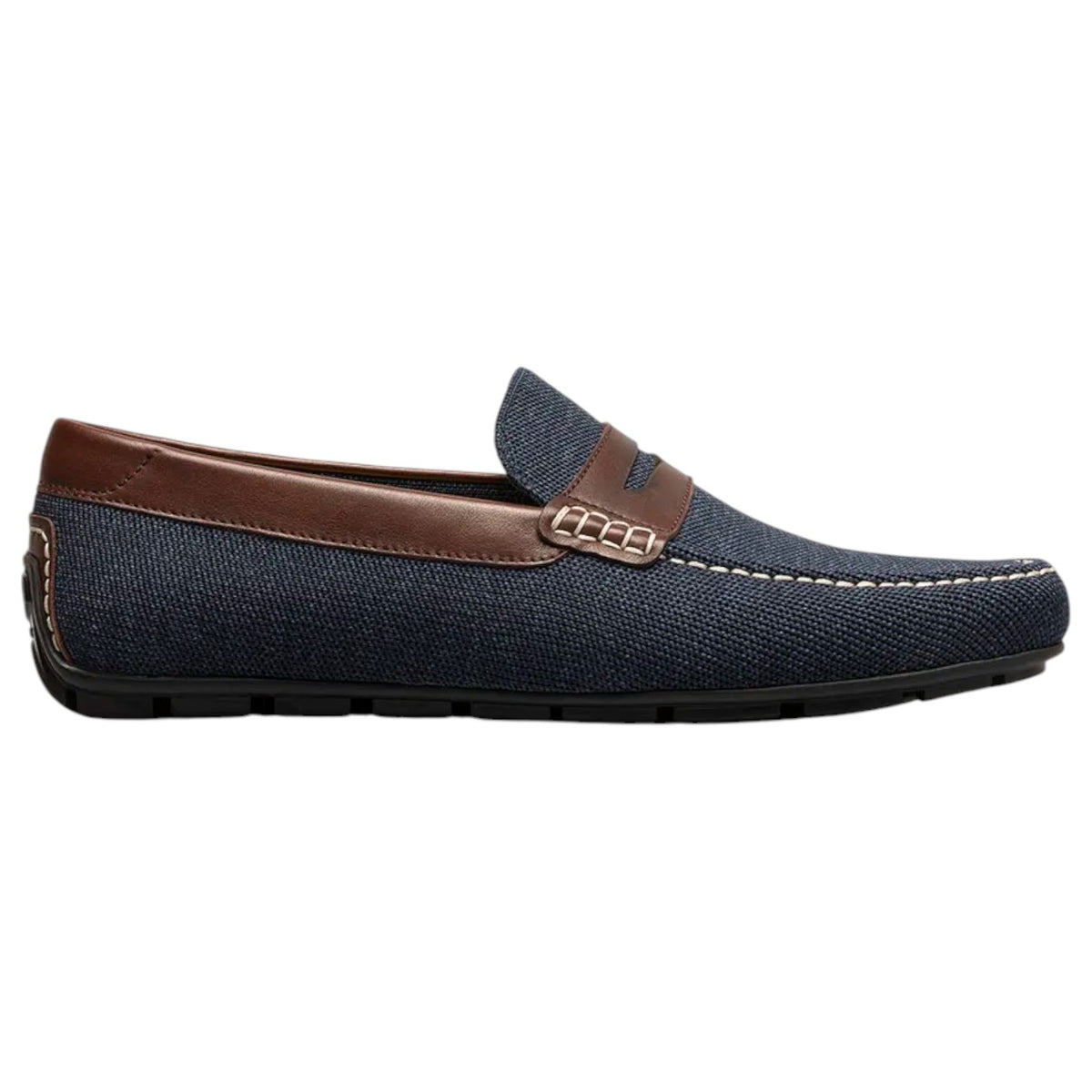 Florsheim Motor Knit Moc Toe Penny Driver Shoes 13418 492 Navy