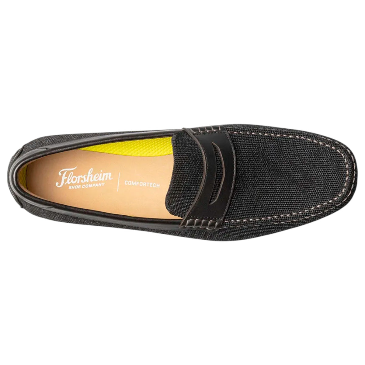 Florsheim Motor Knit Moc Toe Penny Driver Shoes 13418 001 Black