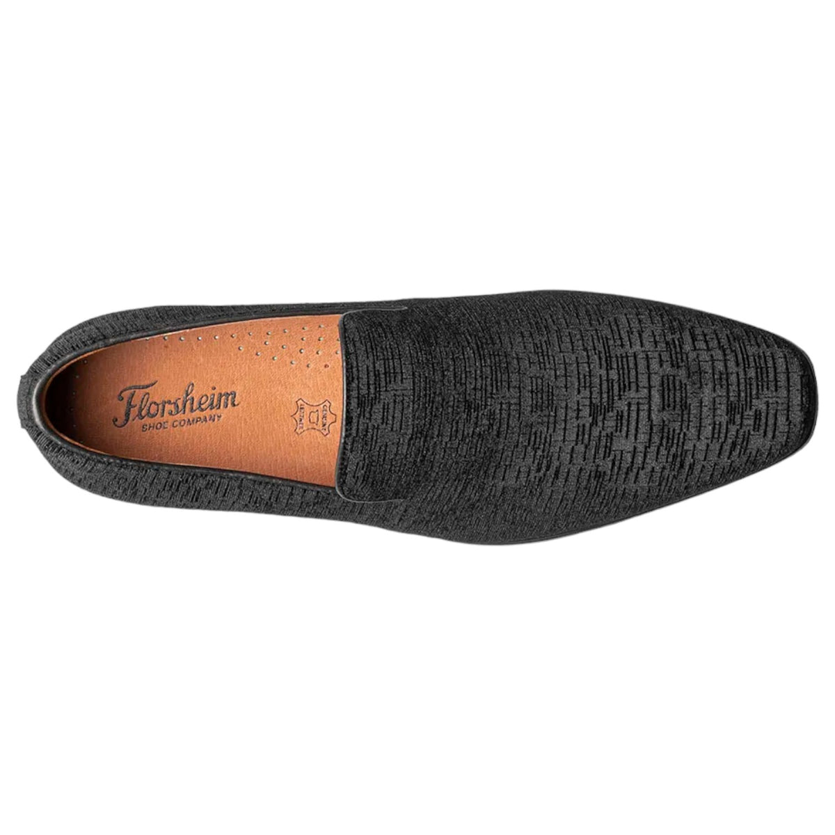 Florsheim VLT Slip On Tuxedo Shoes In Black Velvet 15208 001 Black