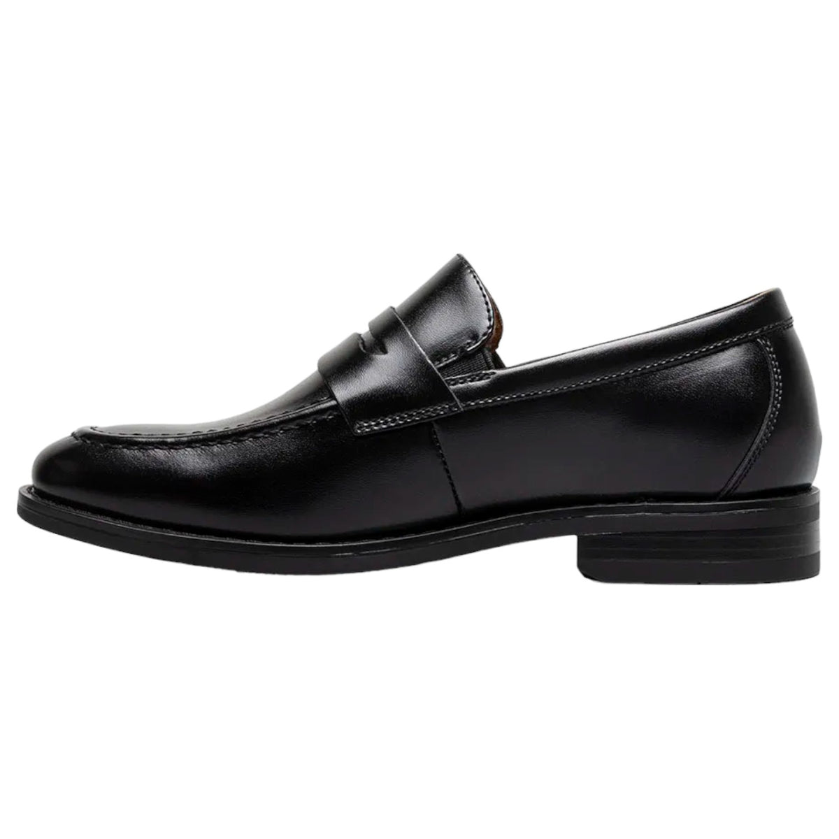 Florsheim Rucci Jr. Boys Moc Toe Penny Loafer 16696 001 Black