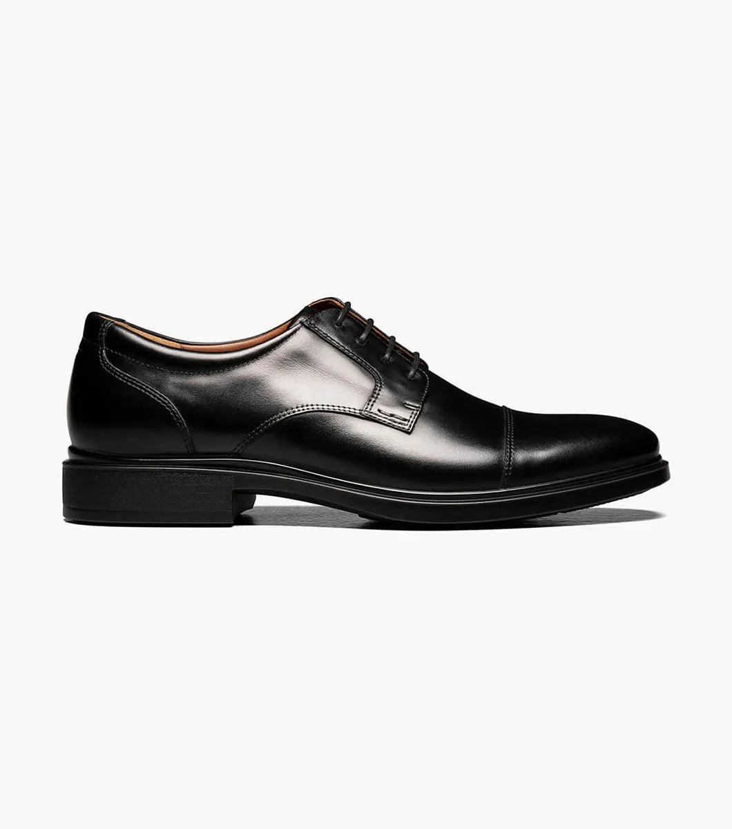 Florsheim FORECAST Waterproof Cap Toe Oxford-Black 12191-001