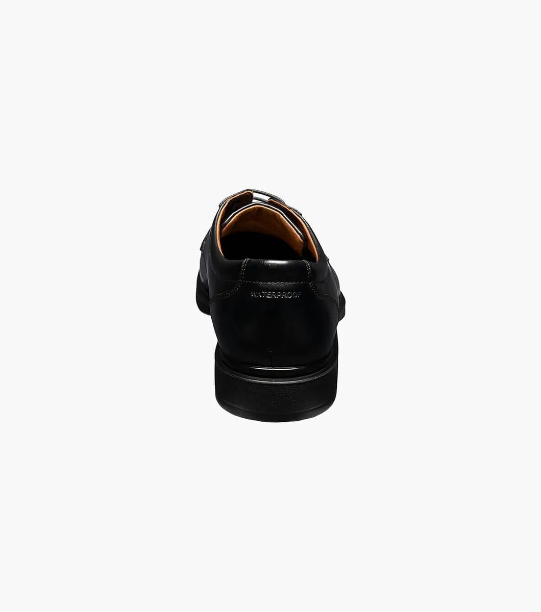 Florsheim FORECAST Waterproof Cap Toe Oxford-Black 12191-001