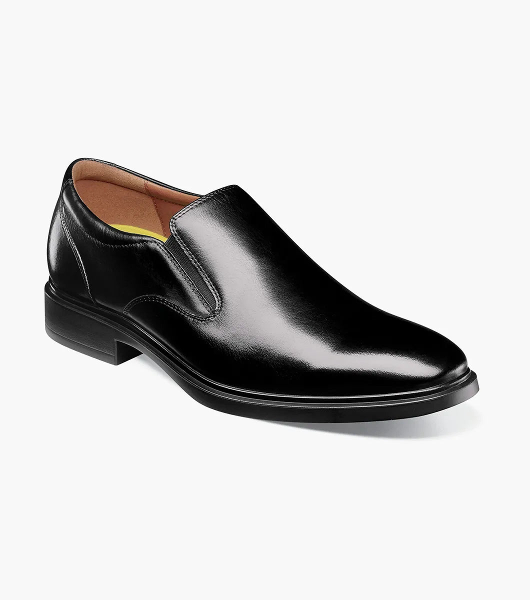 Florsheim FORECAST Waterproof Plain Toe Slip On-Black 12196-001