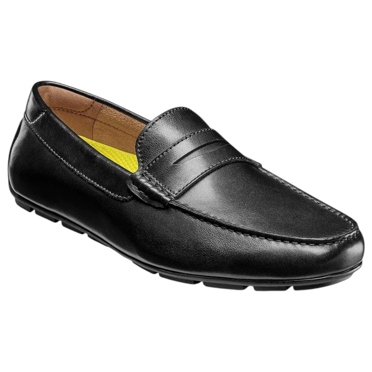 Florsheim Motor Smooth Moc Toe Penny Driver 13419 001 Black