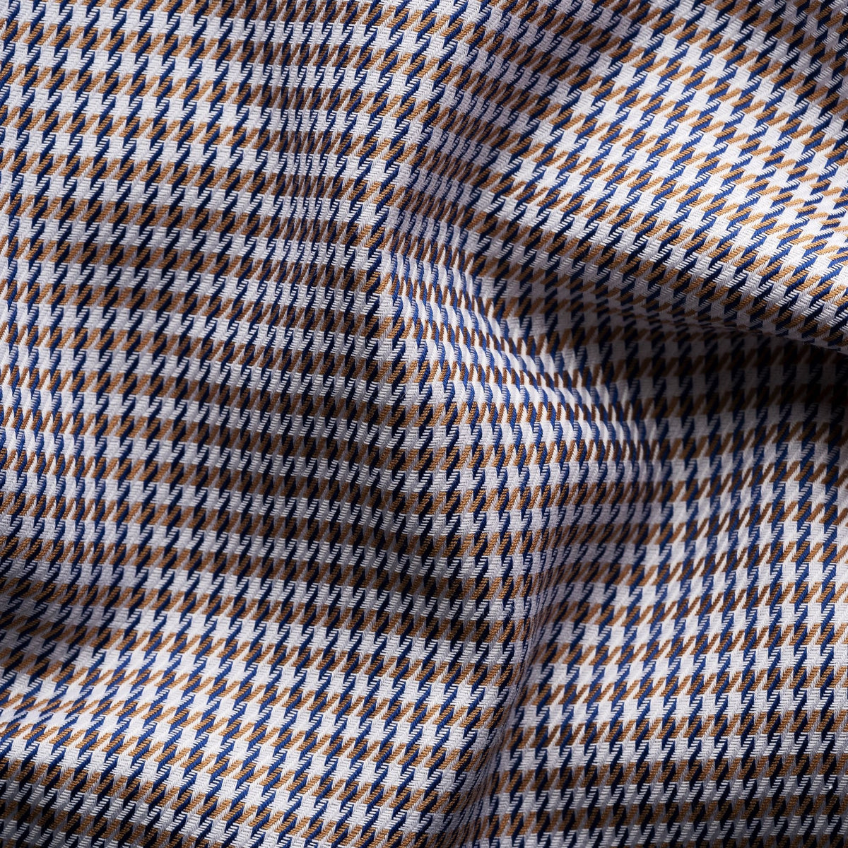 Eton Brown Houndstooth Signature Twill Contemporary Fit Shirt 100010464 35