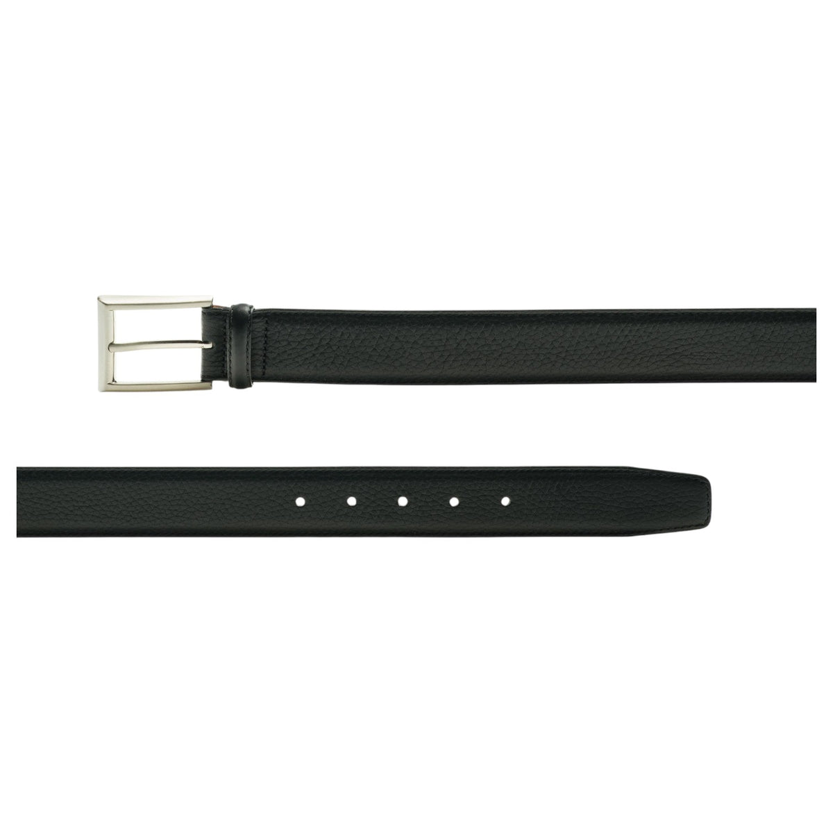 Magnanni Men's Black Belt In Black Rocas Black 1544