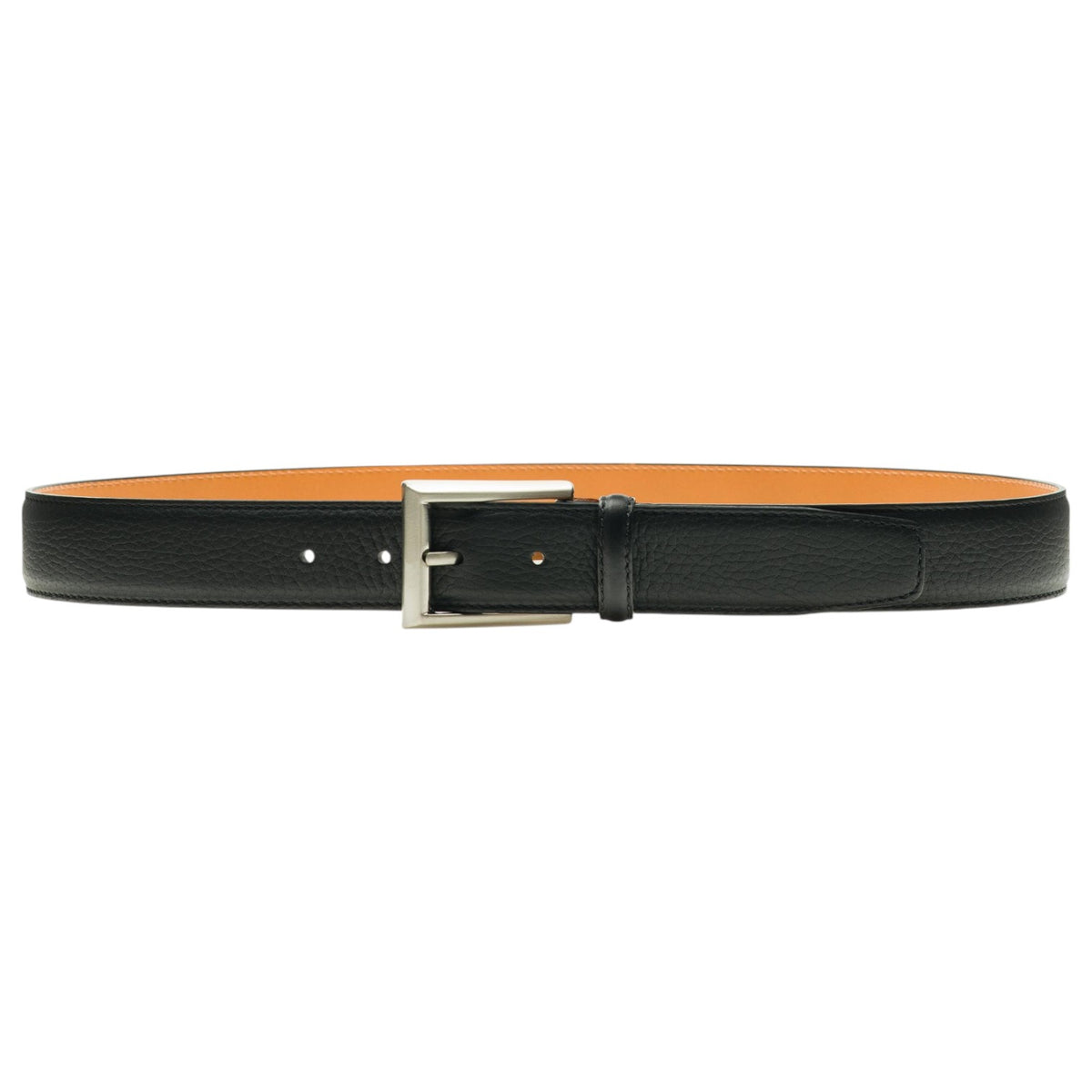 Magnanni Men's Black Belt In Black Rocas Black 1544