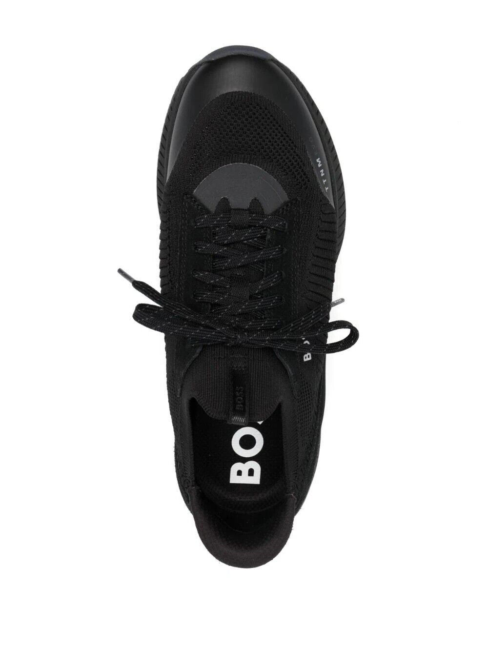 BOSS Sock Trainers with Knitted Upper And Fishbone Sole 50498904-001