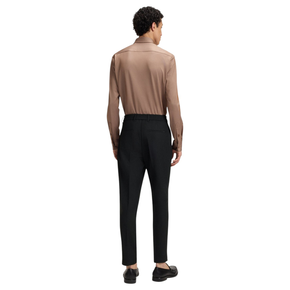 Boss Tapered-Fit Trousers In Machine-Washable Stretch Fabric 50546063