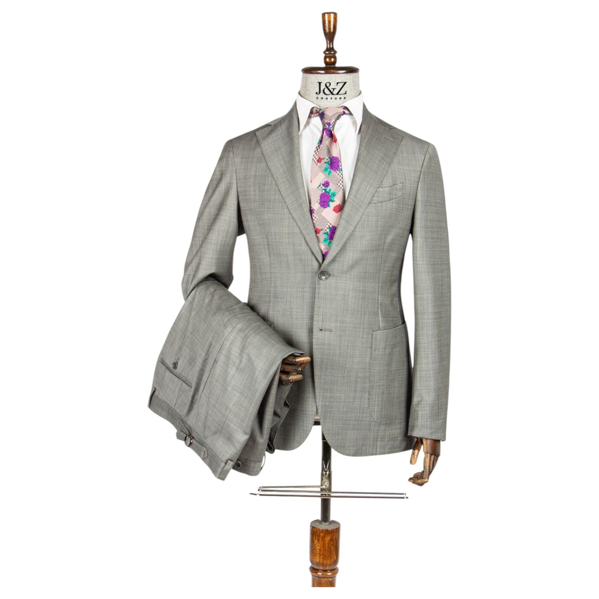 Victor Baron Men's Suits 0237-D04 Grey