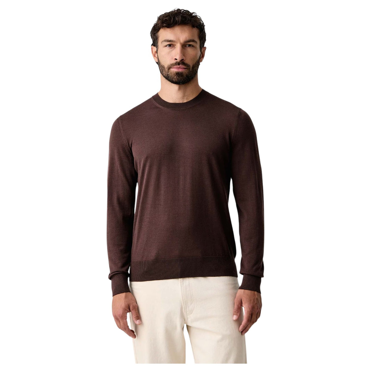 BOSS Regular-Fit Virgin Wool Crew Neck Sweater