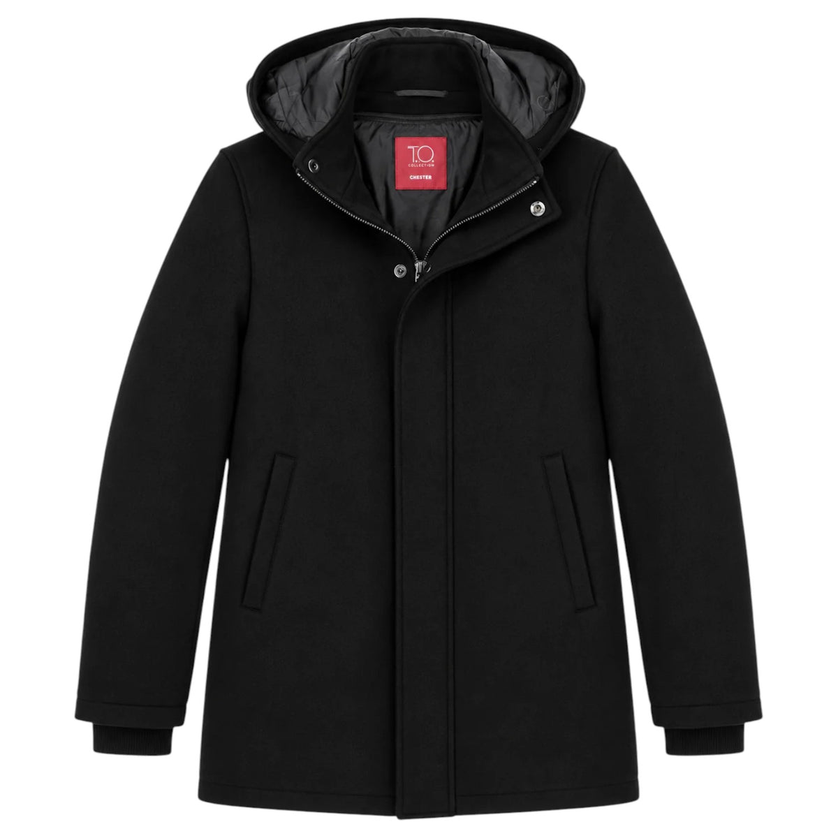 T.O. Collection Chester Boys' Wool Coat Black