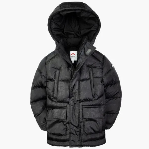 Appaman Summit Puffer Coat in Black Graph NEW! C5SUM