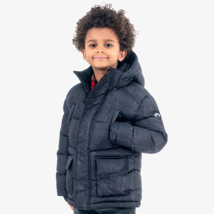 Appaman Summit Puffer Coat in Black Graph NEW! C5SUM