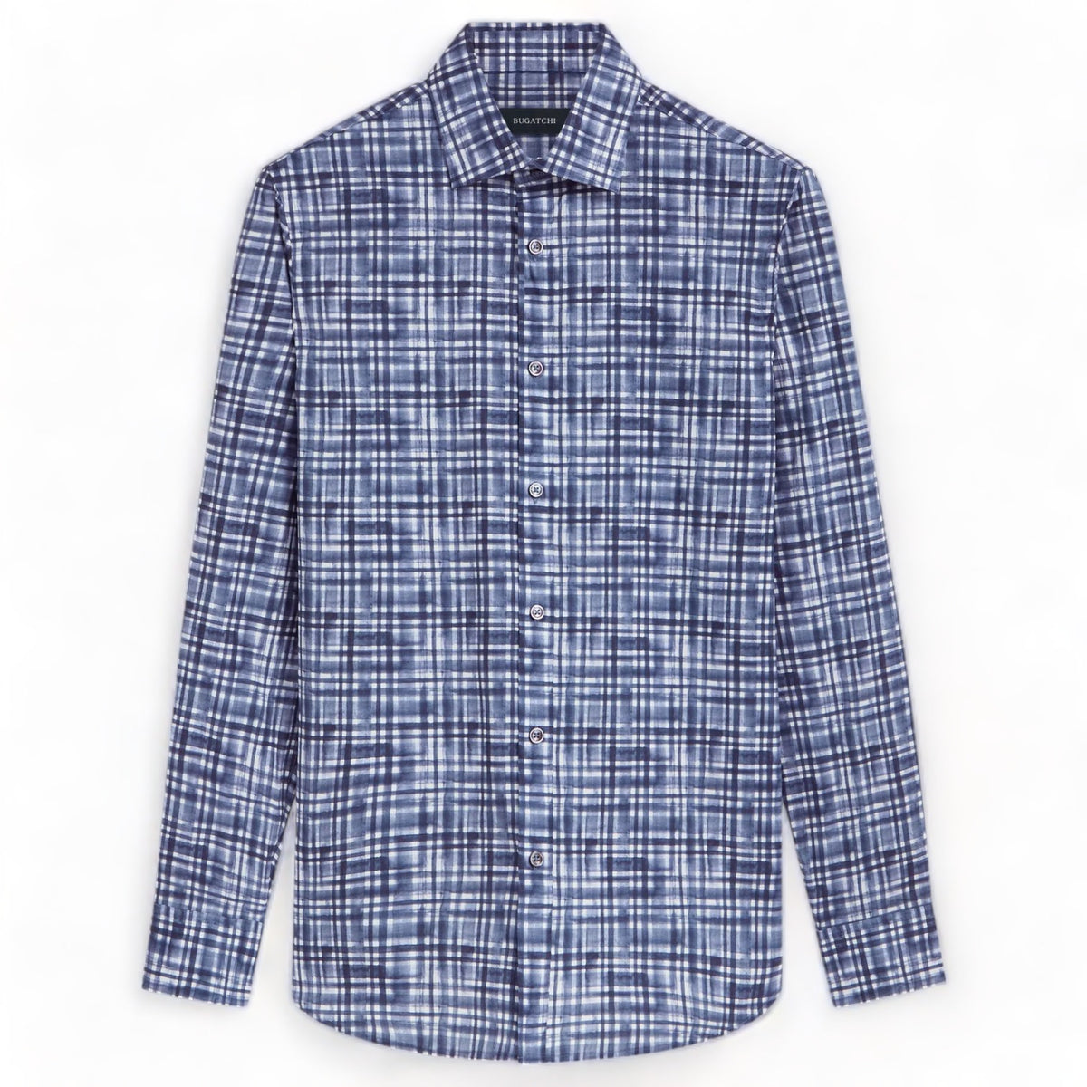 Bugatchi Julian Airbrush Print Shirt CS3410L4S Baltic