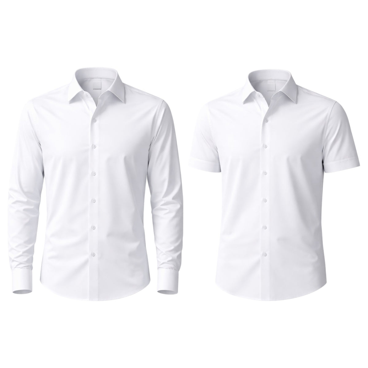 2BY2 Men’s White 4-Way Stretch Soft Touch Shirt – Tailored Fit