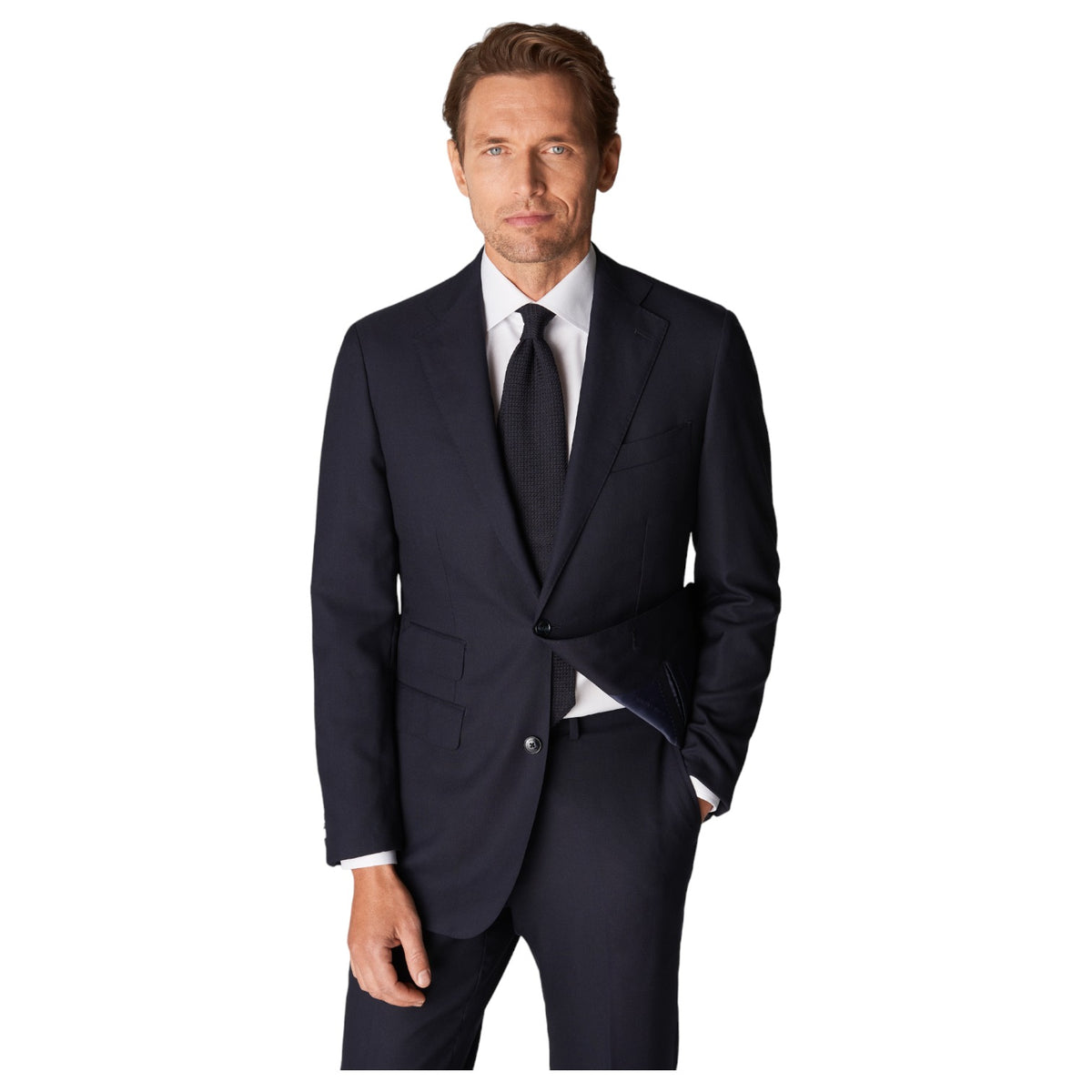 Eton White Signature Twill Cut Away Single Slim/Contemporary 300079511 00