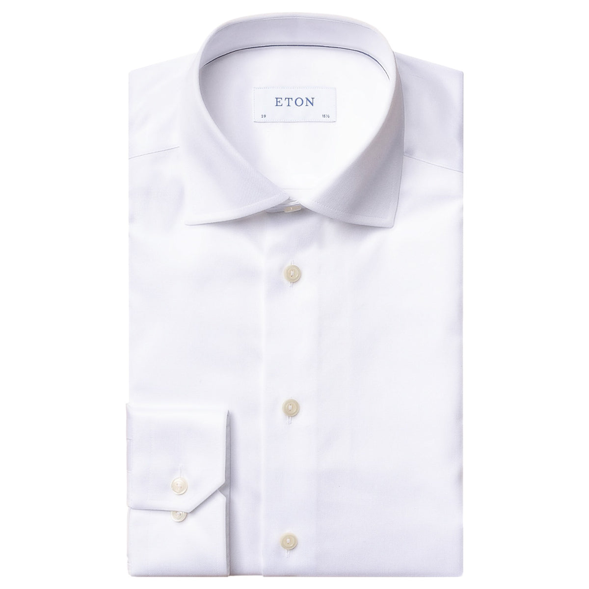 Eton White Signature Twill Cut Away Single Slim/Contemporary 300079511 00