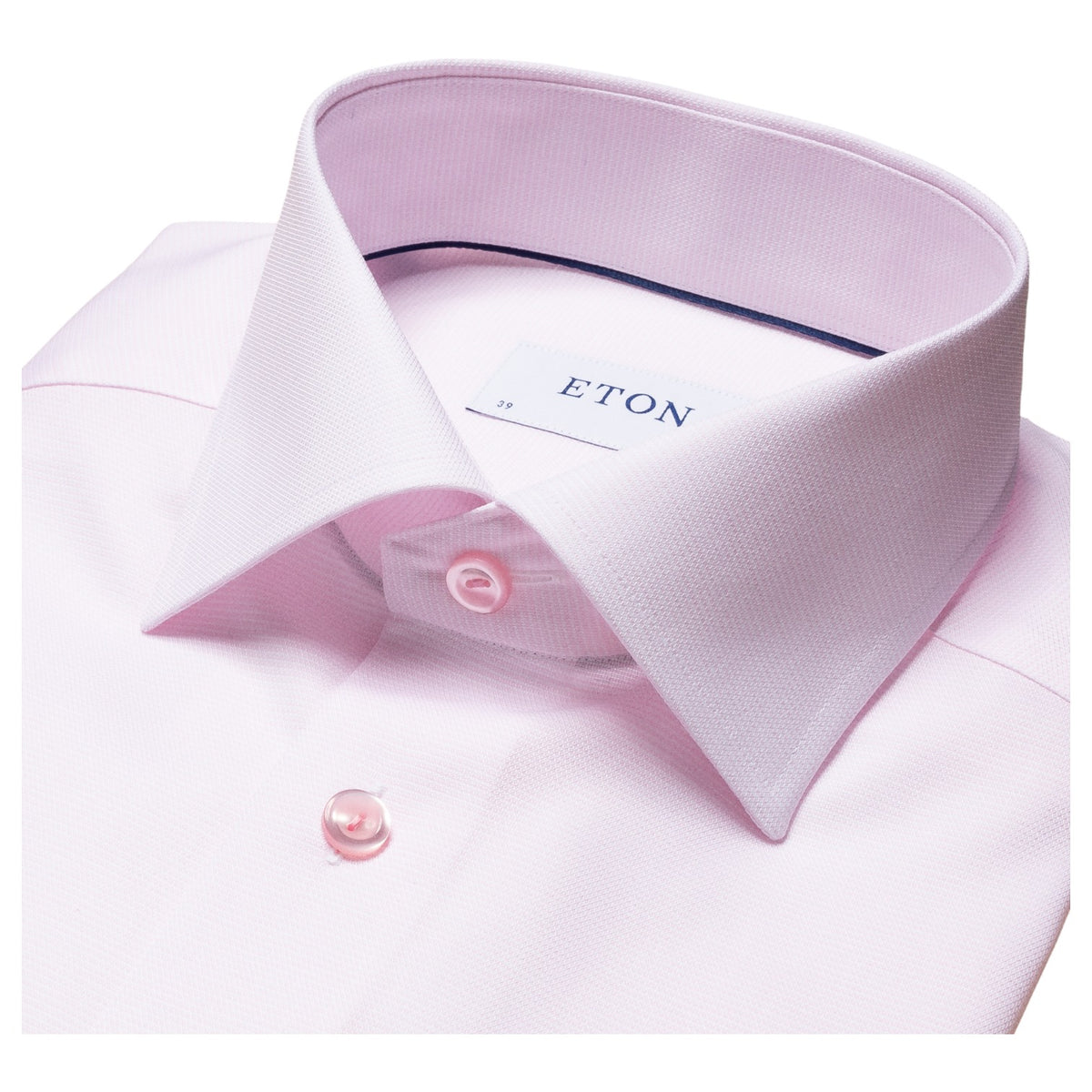 Eton Pink Twill Shirt Slim Fit 100001767 53
