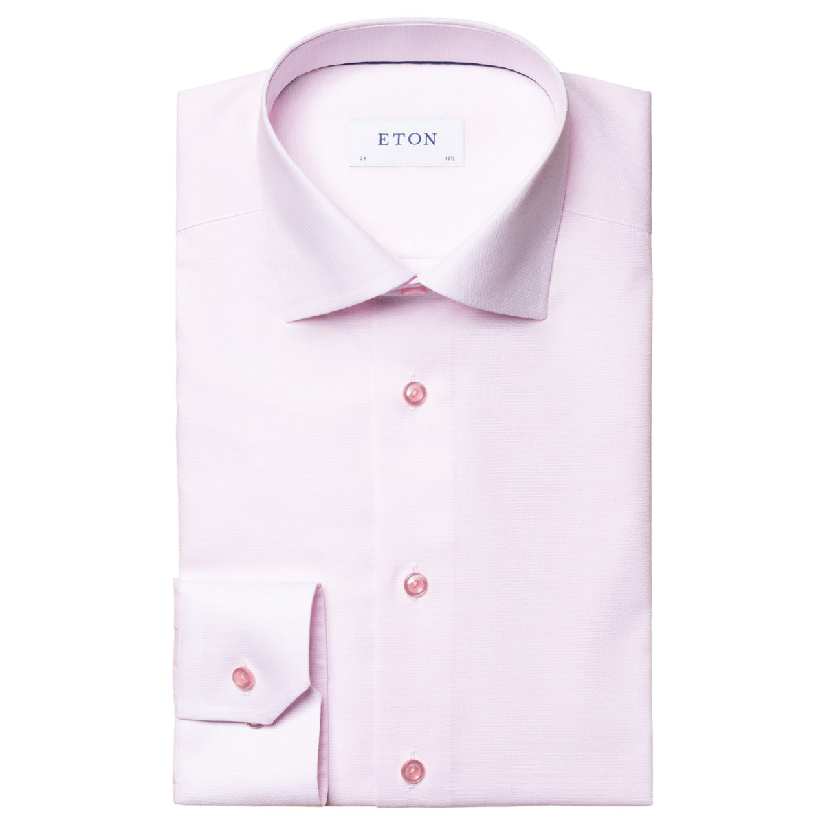 Eton Pink Twill Shirt Slim Fit 100001767 53