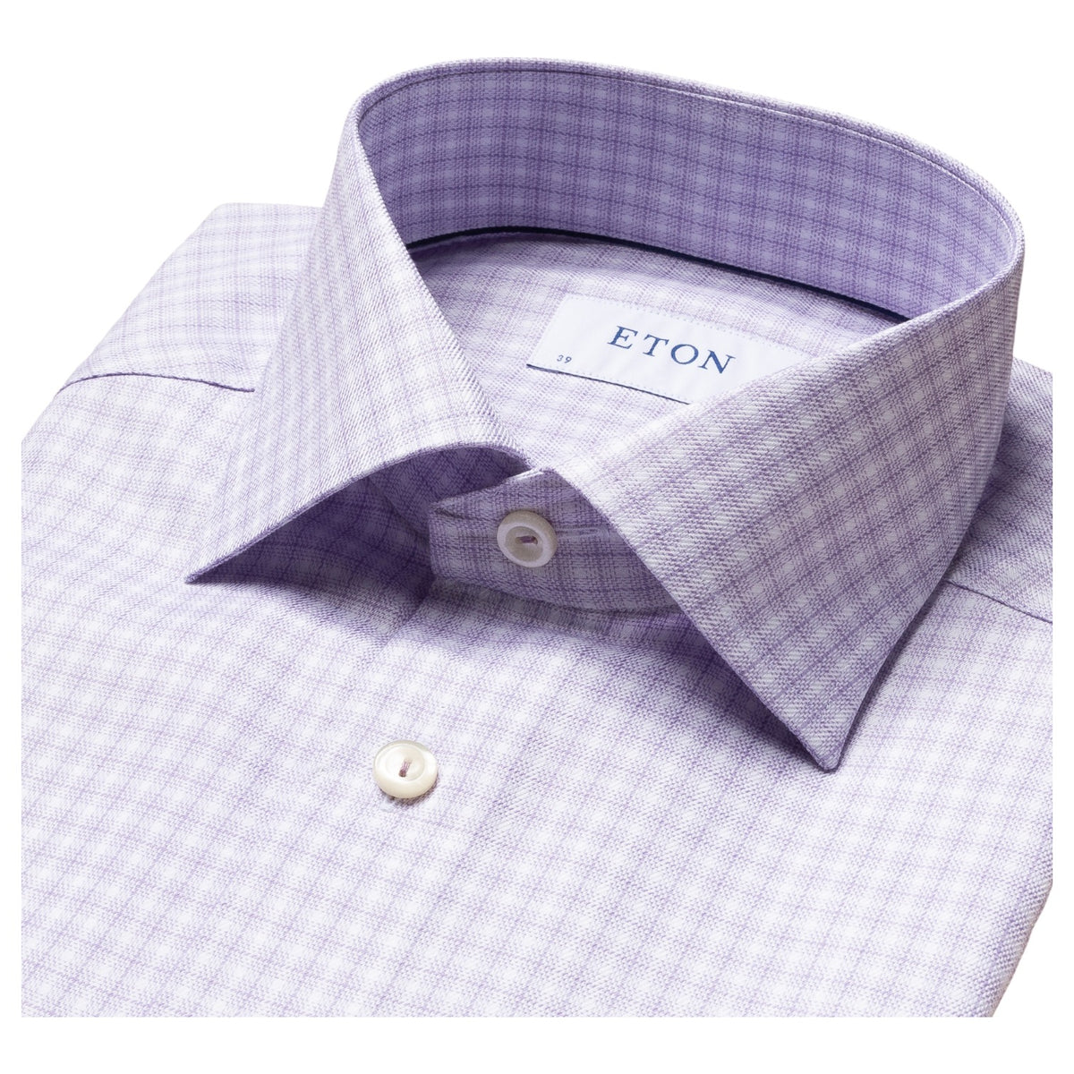 Eton Purple Plaid Shirt In Contemporary Fit 100002209 71