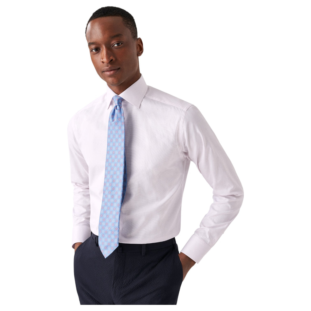 Eton Dobby Pink Shirt In Slim/Contemporary 100010382 51