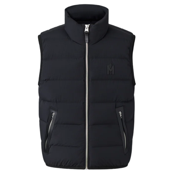 Mackage Fisher Agile-360 Stretch Light Down Vest with stand collar