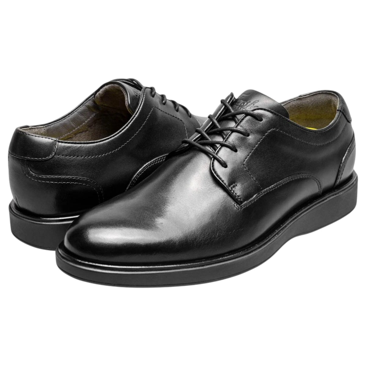 Florsheim Avenue Men's Black Smooth Leather Plain Toe Oxford