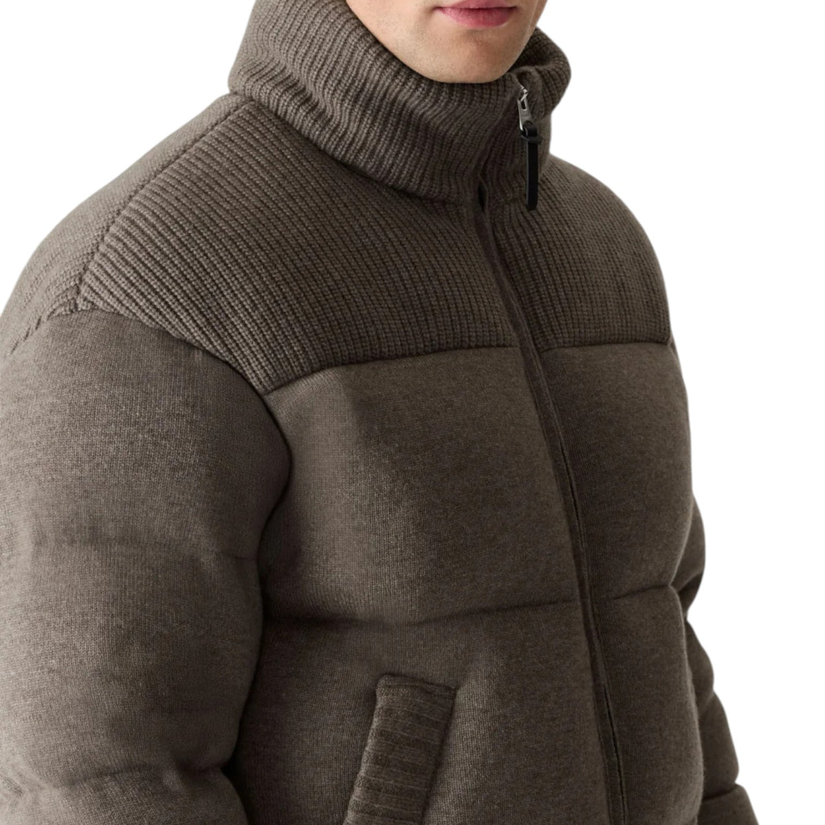 Mackage GRIFFEN Cashmere-Blend Down Jacket with Removable Hood