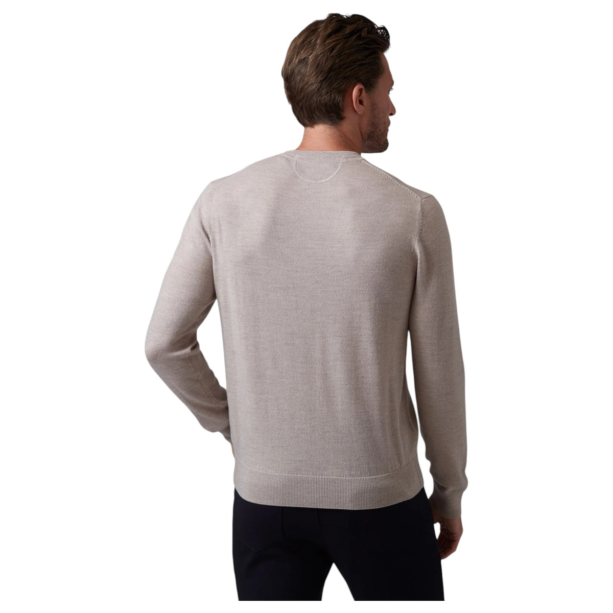 Raffi Classic V-Neck Sweater in 100% Merino Wool HWC19391 Mix