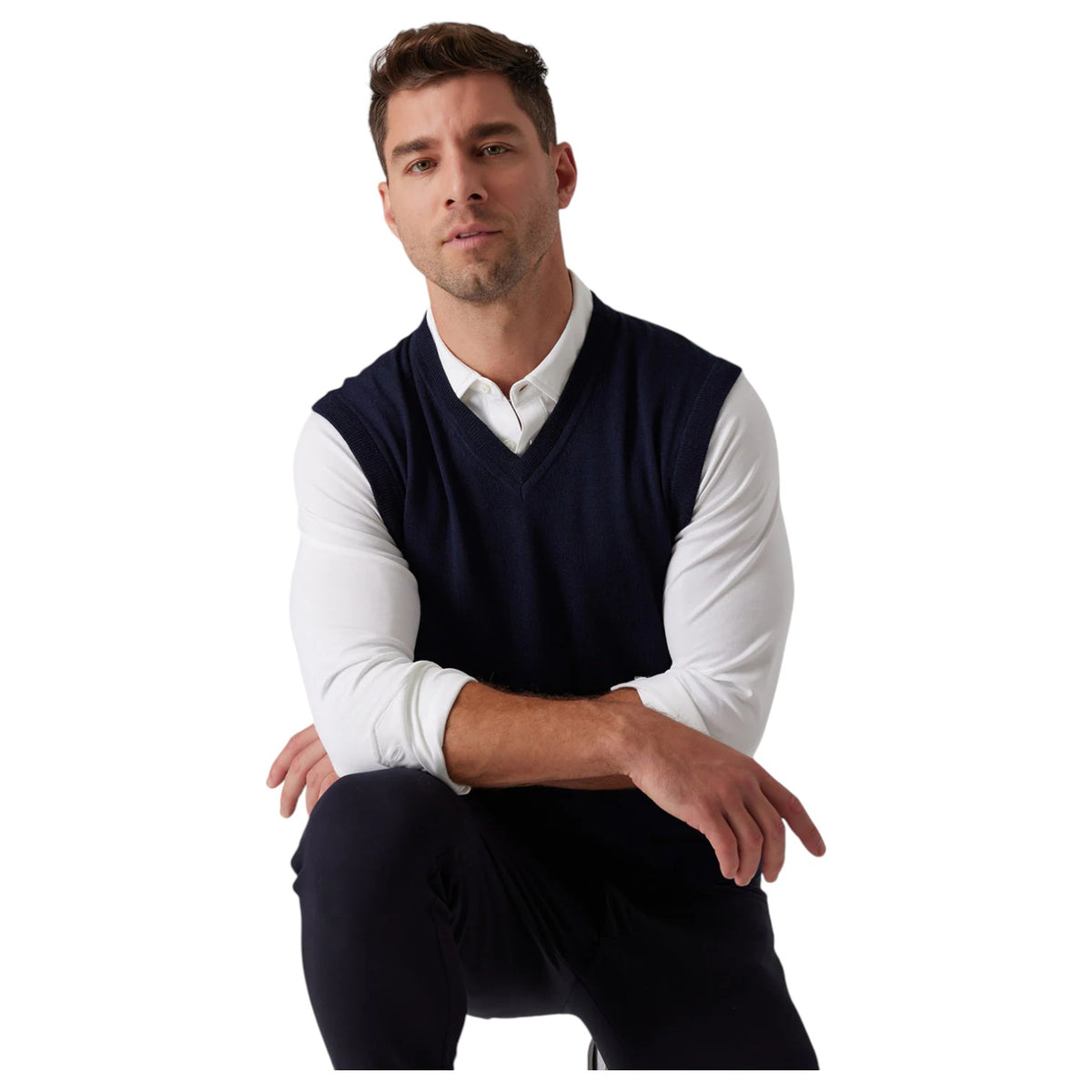 Raffi The Whitman Navy Vest HWC39391 Navy