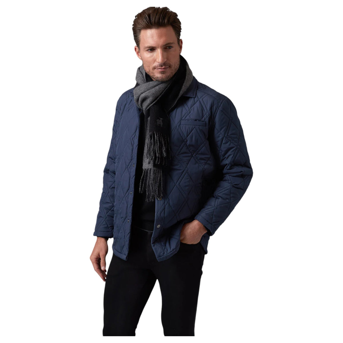 Raffi The Knight Scarf In Black HWD4111S