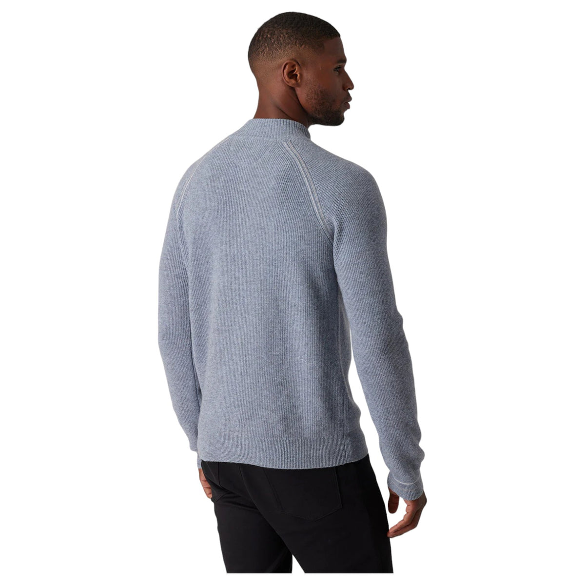 Raffi Classic Men's Cashmere Sweater The Holden In Sorbet HZR12438-Z Storm