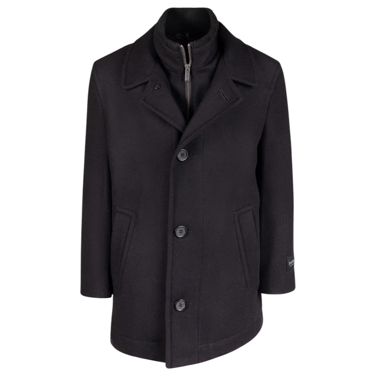 Boys Bradley Jones Wade Wool Coat Slim/Classic Black 4438K