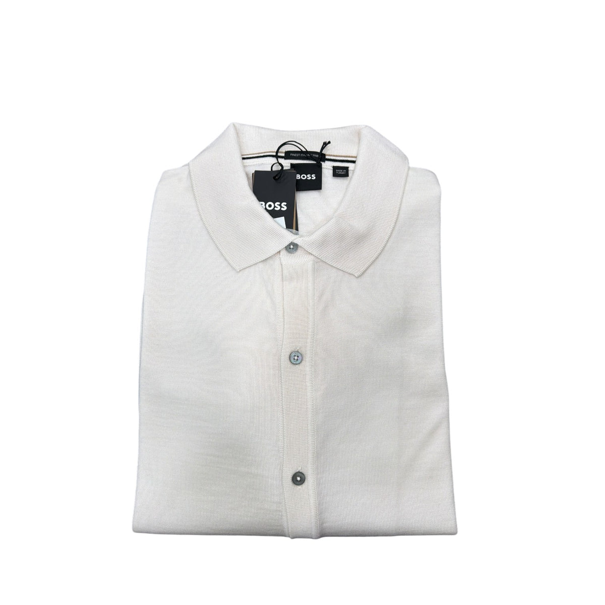 BOSS Cardigan - Helbert Open White 50550087-131