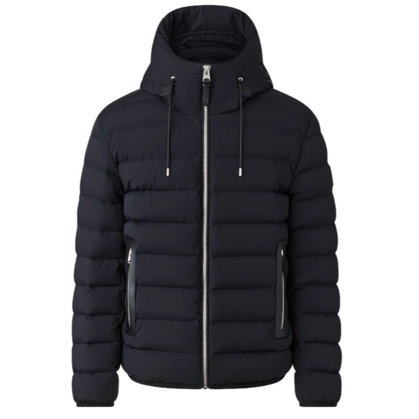 JACK-Z Agile-360 Stretch Light Down Jacket With Hood Blk/Blk