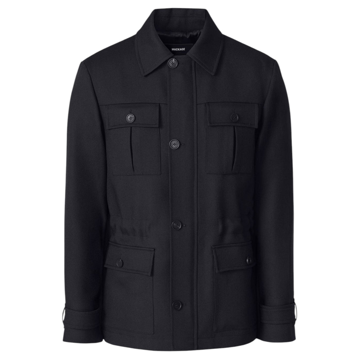 Mackage JUDSON Wool Gabardine Safari Jacket