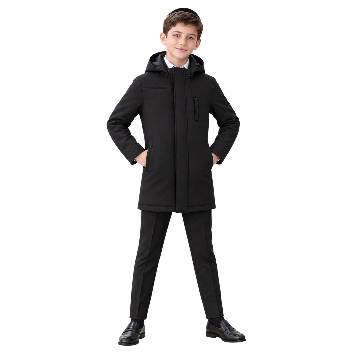 T.O Collection Jackson Boys' Down Puffer Coat Black