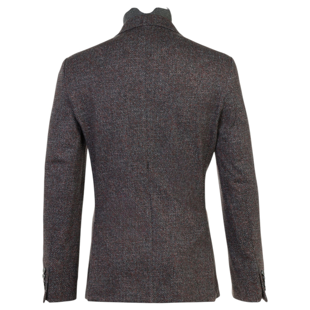 Luchiano Visconti METKVJ55 Double-Faced Melange Pique Sport Coat with Removable Vest