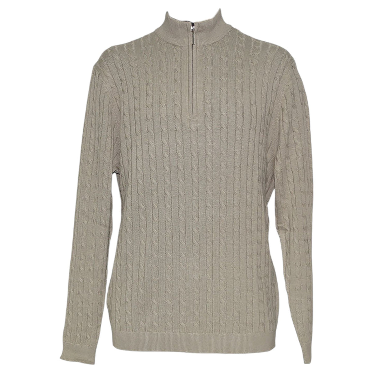 Lavane Cable-Knit Quarter-Zip Sweater Style 2652