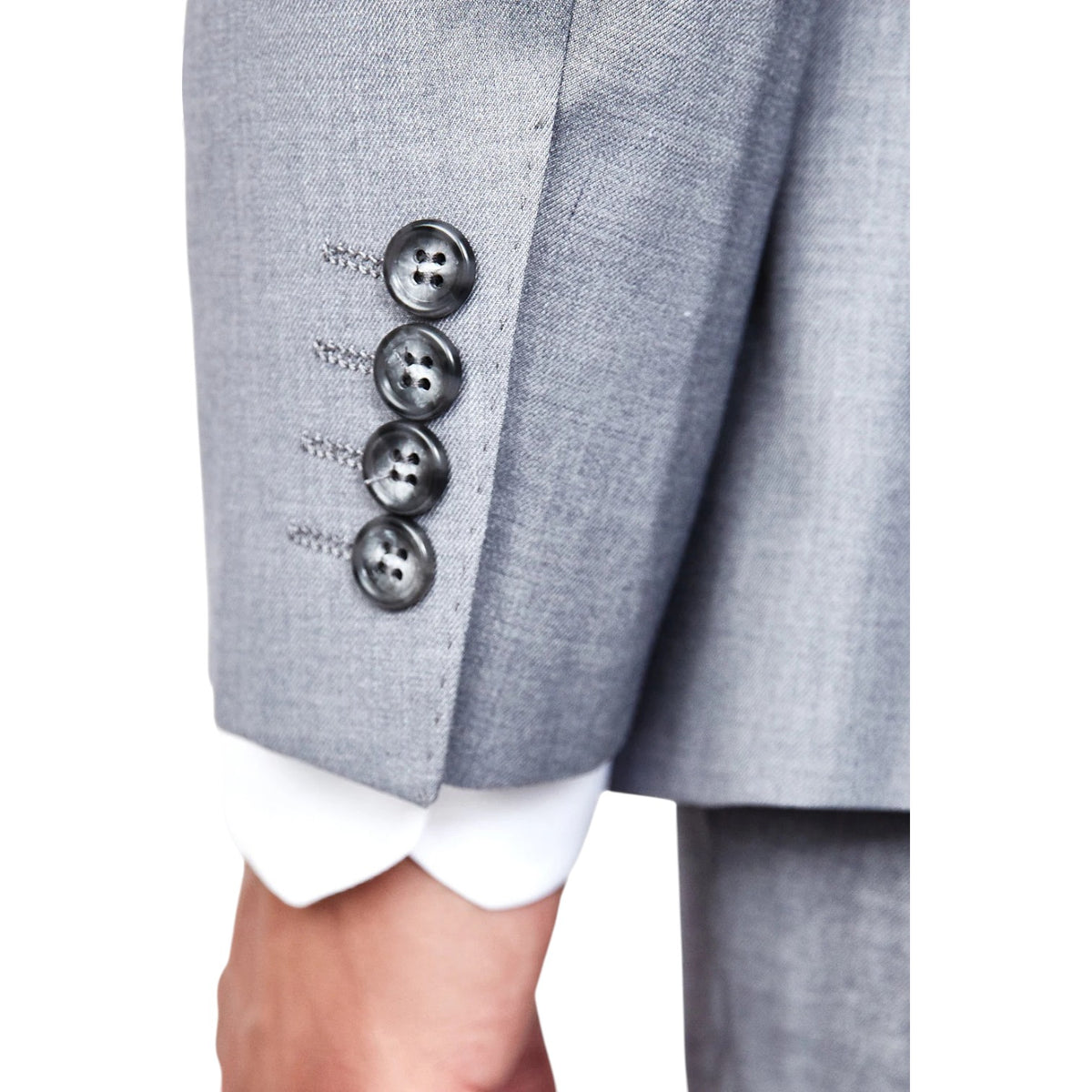 TS-Light Grey Stretch Suit