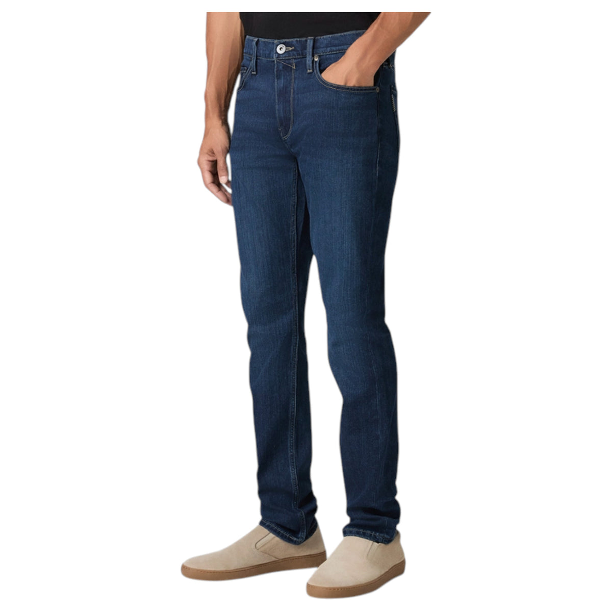 PAIGE Lennox 32" Slim Fit Jeans – Amherst Deep Blue