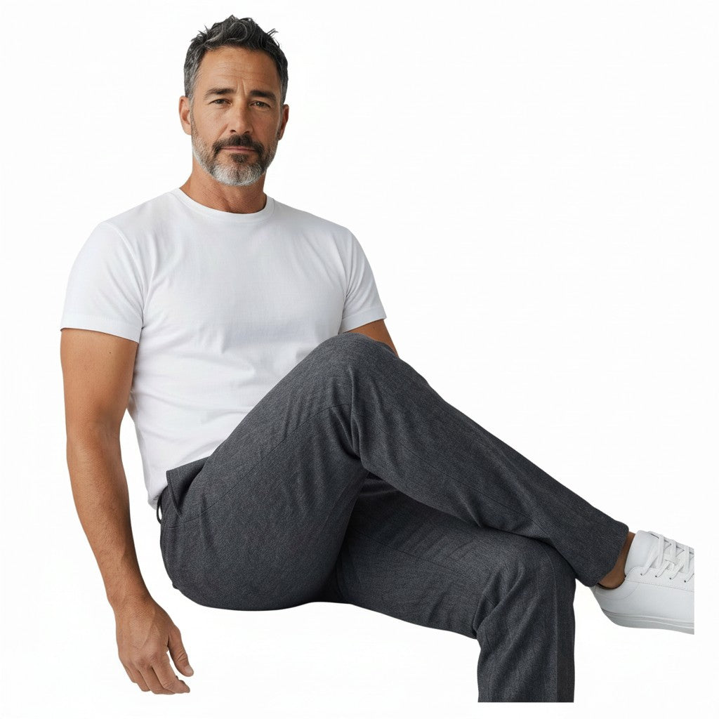 Ballin Men’s Comfort-“EZE” Cashmere Flannel Trouser – M77539248