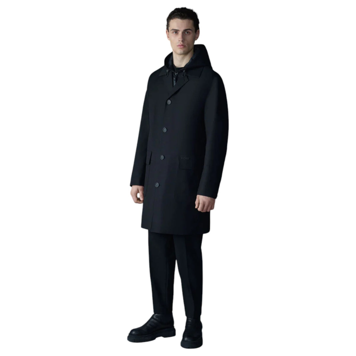 Mackage Mathias 3-in-1 Balmacaan Coat with Removable Down Liner